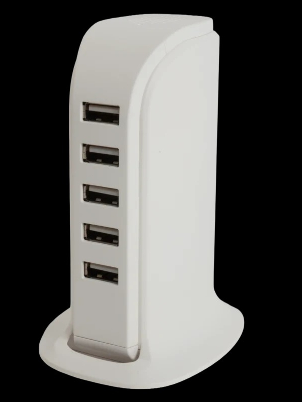 Power-Hub 5 White 5-Port USB Charging Tower